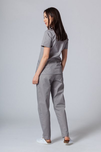 Bluza medyczna damska Sunrise Uniforms Basic Light szara-3