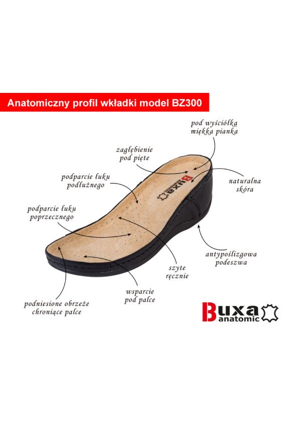 Obuwie zdrowotne Buxa model Anatomic BZ330 beżowe-7