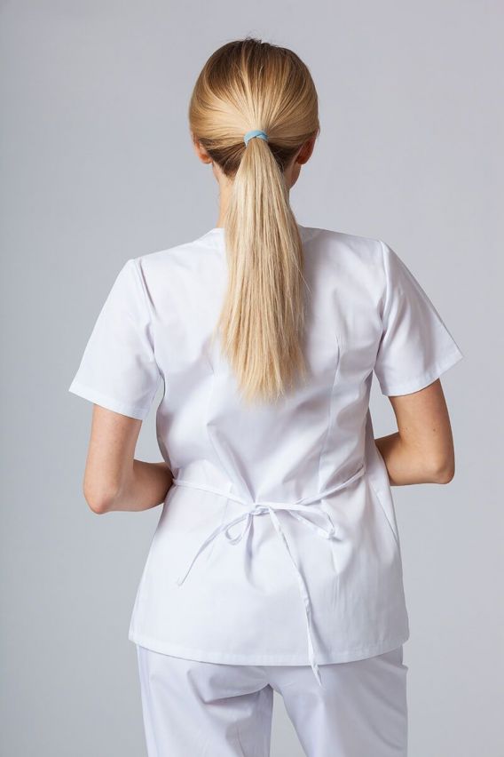 Fartuszek/bluza damska wiązana Sunrise Uniforms biała-2
