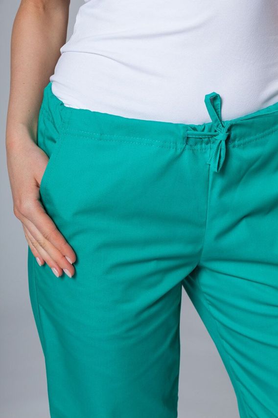 Spodnie medyczne damskie Sunrise Uniforms Basic Regular zielone-2