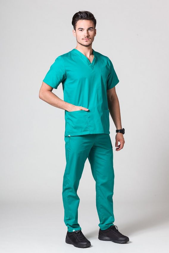 Bluza medyczna uniwersalna Sunrise Uniforms zielona-4