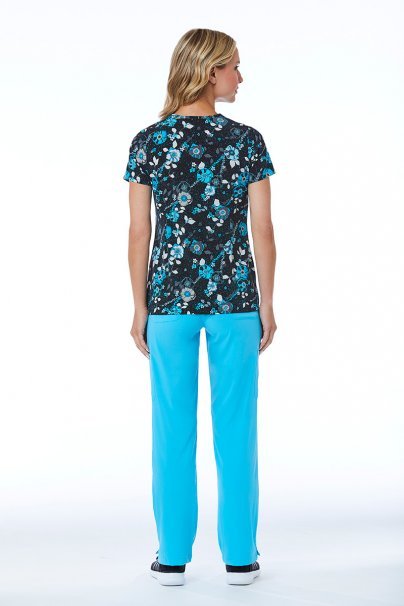Kolorowa bluza damska Maevn Prints niebieski bukiet-2