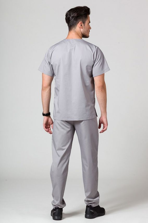 Bluza medyczna męska Sunrise Uniforms Basic Standard szara-5