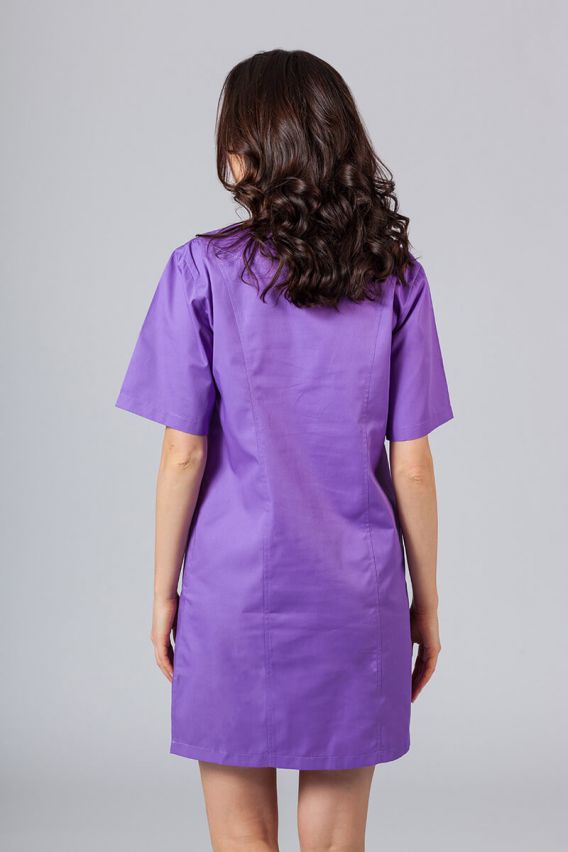 Sukienka medyczna damska klasyczna Sunrise Uniforms fioletowa-2