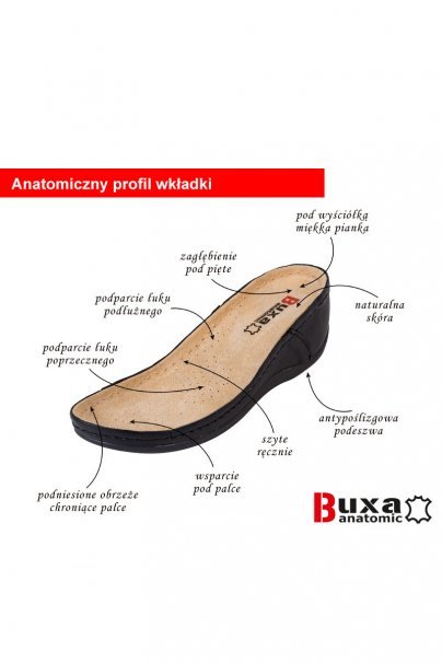 Obuwie zdrowotne Buxa model Anatomic BZ340 granatowe-6