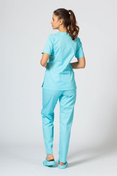 Bluza medyczna damska Sunrise Uniforms Basic Light aqua-5