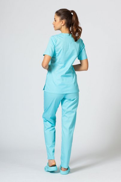 Komplet medyczny damski Sunrise Uniforms Basic Classic (bluza Light, spodnie Regular) aqua-1