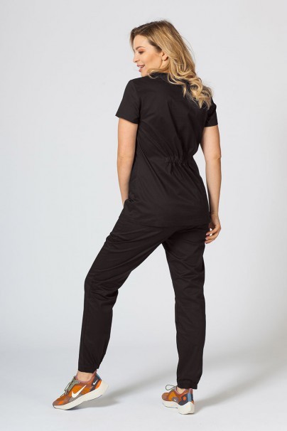 Bluza medyczna damska Sunrise Uniforms Fit (elastic) czarna-2
