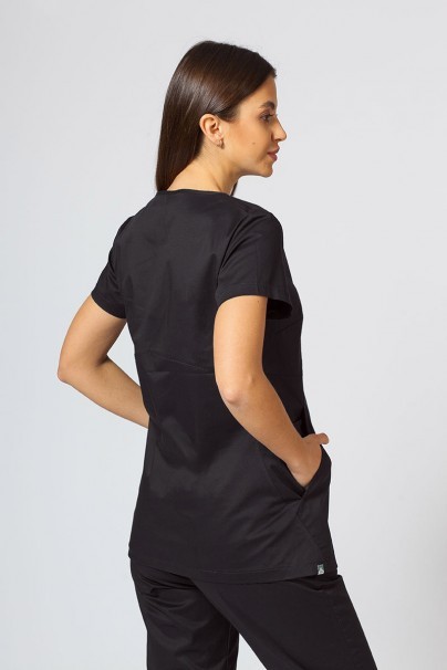 Bluza medyczna damska Sunrise Uniforms Kangaroo (elastic) czarna-4