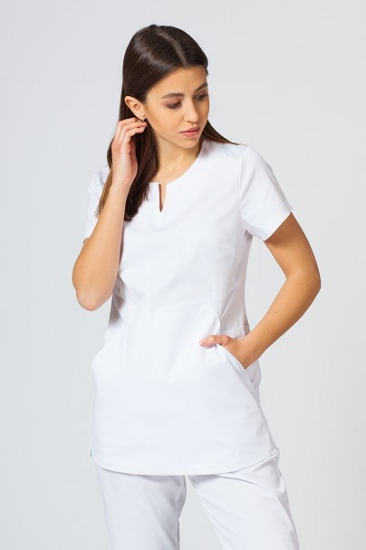 Komplet medyczny damski Sunrise Uniforms Active (bluza Kangaroo, spodnie Loose) biały-3