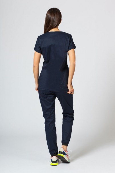 Komplet medyczny damski Sunrise Uniforms Active (bluza Kangaroo, spodnie Loose) ciemny granat-2