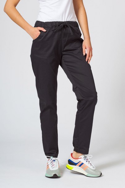 Komplet medyczny damski Sunrise Uniforms Active (bluza Kangaroo, spodnie Loose) czarny-7