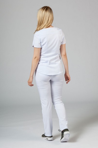 Spodnie damskie Adar Uniforms Leg Yoga białe-2