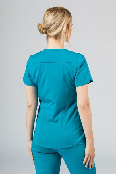 Komplet medyczny Adar Uniforms Yoga morski błękit (z bluzą Modern - elastic)-3