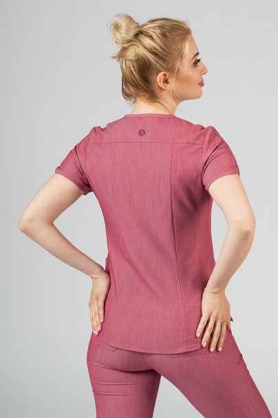 Komplet medyczny Adar Uniforms Yoga wrzosowy (z bluzą Modern - elastic)-3