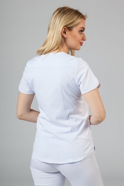 Komplet medyczny Adar Uniforms Yoga biały (z bluzą Modern - elastic)-3