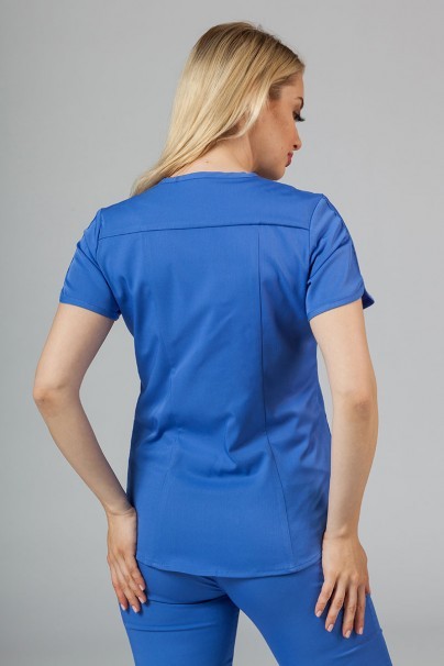 Komplet medyczny Adar Uniforms Yoga klasyczny błękit (z bluzą Modern - elastic)-3