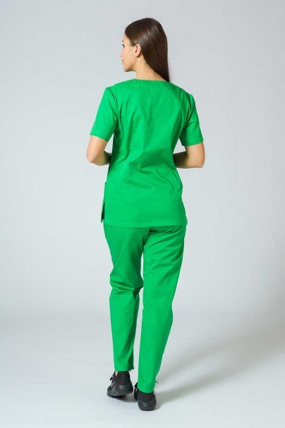 Komplet medyczny Sunrise Uniforms jabłowa zieleń (z bluzą taliowaną)-2