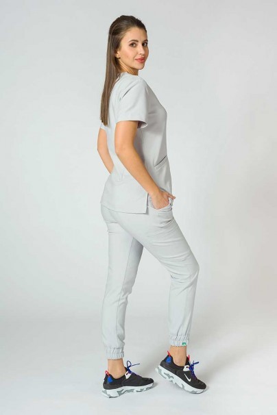 Spodnie medyczne damskie Sunrise Uniforms Premium Chill jogger popielate-3