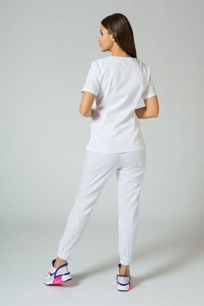 Komplet medyczny damski Sunrise Uniforms Basic Jogger (bluza Light, spodnie Easy) biały-2