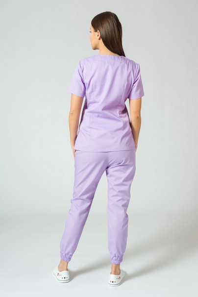 Komplet medyczny Sunrise Uniforms Basic Jogger lawendowy (ze spodniami Easy)-2