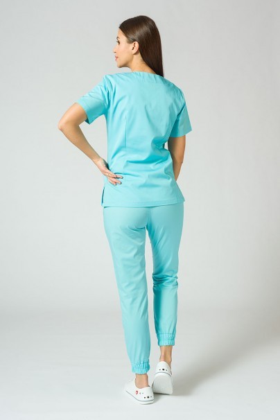 Komplet medyczny damski Sunrise Uniforms Basic Jogger (bluza Light, spodnie Easy) aqua-1