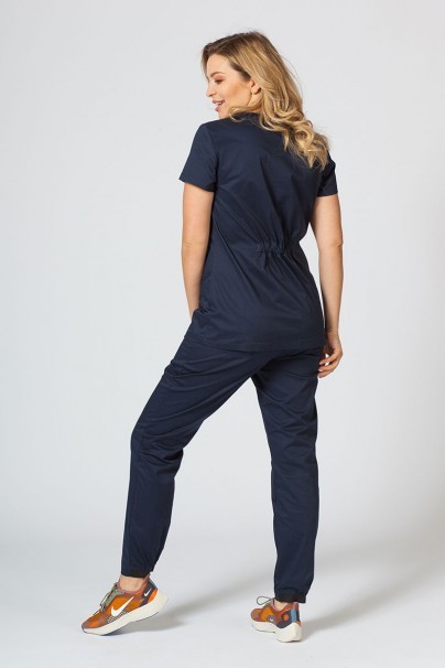 Komplet medyczny damski Sunrise Uniforms Active II (bluza Fit, spodnie Loose) ciemny granat-1