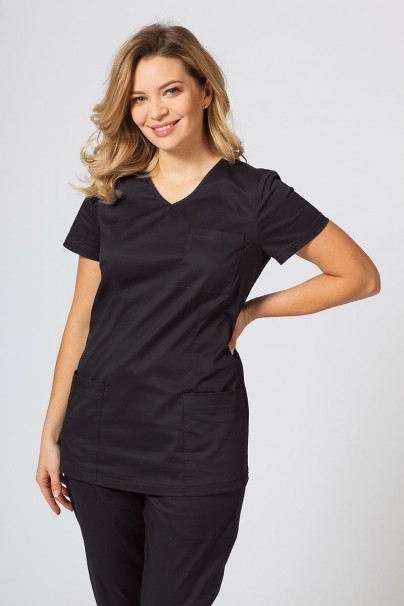Komplet medyczny damski Sunrise Uniforms Active II (bluza Fit, spodnie Loose) czarny-2