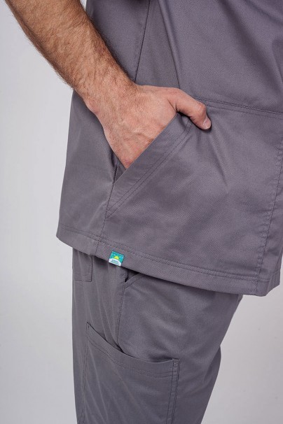 Komplet medyczny męski Sunrise Uniforms Active Men (bluza Flex, spodnie Flow jogger) szary-5