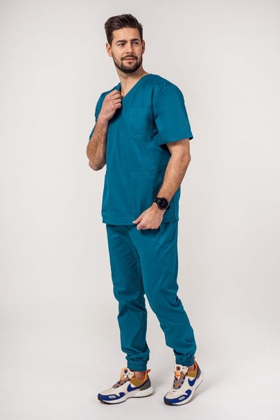 Spodnie medyczne męskie Sunrise Uniforms Active Flow jogger karaibski błękit-4