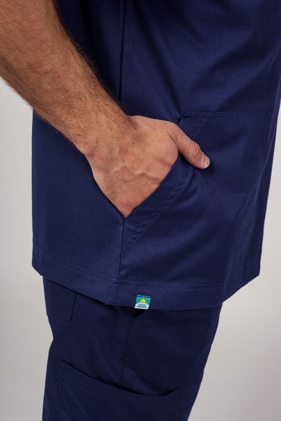 Komplet medyczny męski Sunrise Uniforms Active Men (bluza Flex, spodnie Flow jogger) ciemny granat-5