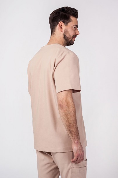 Bluza medyczna męska Sunrise Uniforms Premium Dose beżowa-2