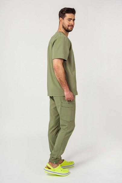 Komplet medyczny męski Sunrise Uniforms Premium Men (bluza Dose, spodnie Select jogger) oliwkowy-2