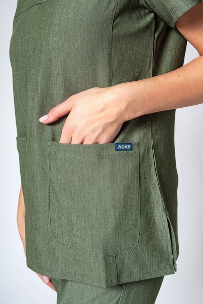 Komplet medyczny Adar Uniforms Ultimate oliwkowy (z bluzą Sweetheart - elastic)-5