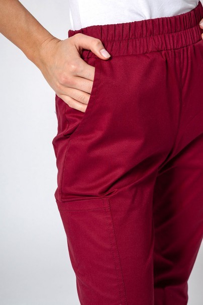 Komplet medyczny damski Sunrise Uniforms Active III (bluza Bloom, spodnie Air) wiśniowy-9