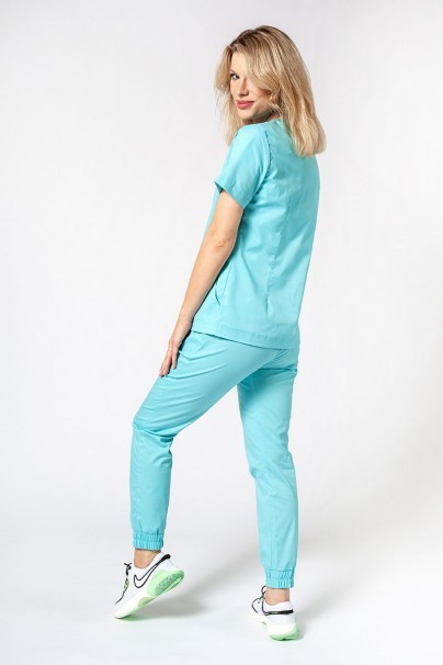 Komplet medyczny damski Sunrise Uniforms Active III (bluza Bloom, spodnie Air) aqua-1