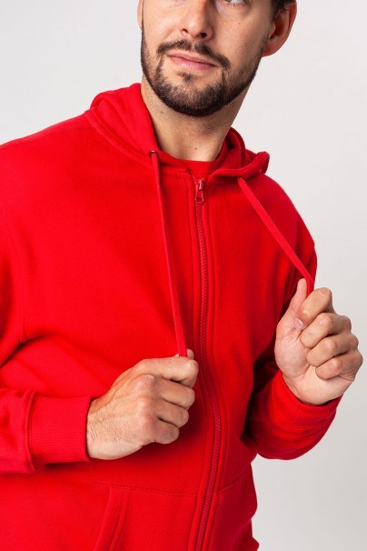Bluza dresowa męska z kapturem Malfini Trendy Zipper czerwona-6