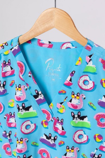 Kolorowa bluza damska Maevn Prints psia riwiera-2