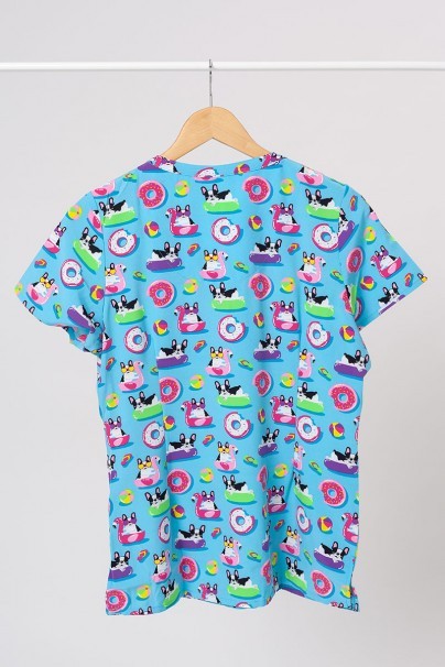 Kolorowa bluza damska Maevn Prints psia riwiera-2