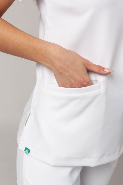 Bluza medyczna damska Sunrise Uniforms Premium Joy biała-3