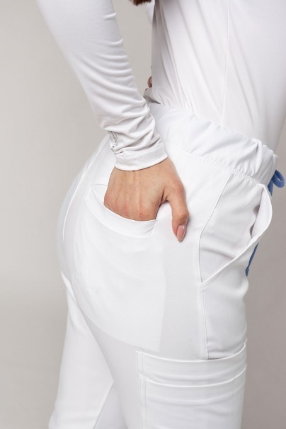 Spodnie medyczne damskie Sunrise Uniforms Premium Chill jogger białe-4