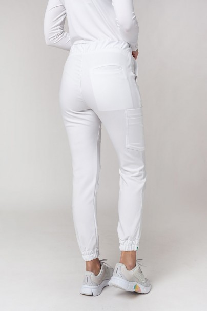 Spodnie medyczne damskie Sunrise Uniforms Premium Chill jogger białe-1