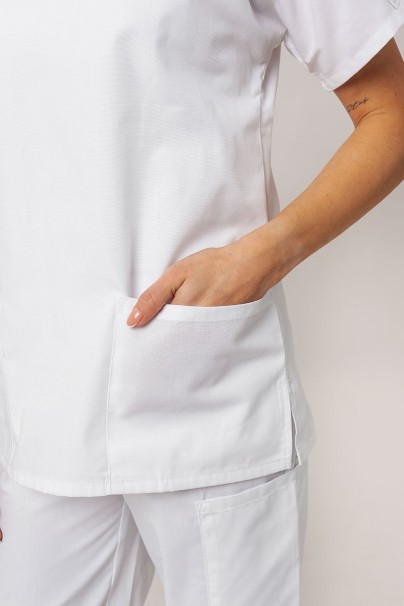 Komplet medyczny damski Cherokee Originals (bluza V-neck, spodnie N.Rise) biały-6