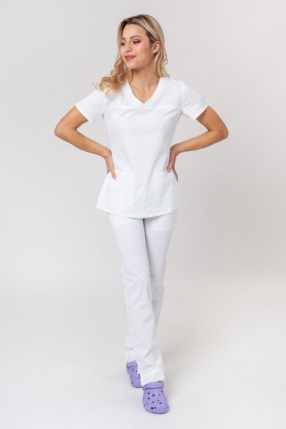 Spodnie medyczne damskie Cherokee Core Stretch Mid Rise białe-6