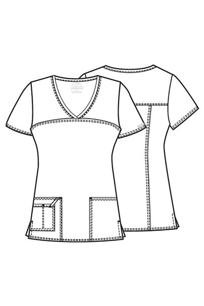 Komplet medyczny damski Cherokee Core Stretch (bluza Core, spodnie Mid Rise) biały-14