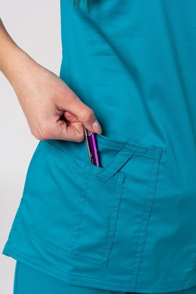 Komplet medyczny damski Cherokee Core Stretch (bluza Core, spodnie Mid Rise) morski błękit-6
