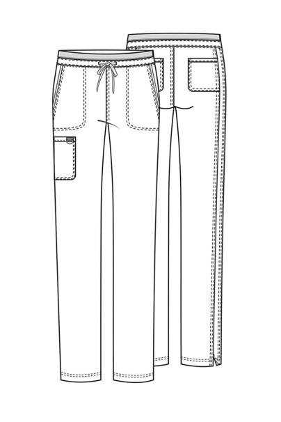 Komplet medyczny damski Cherokee Revolution (bluza Soft, spodnie Cargo) ciemny granat-15