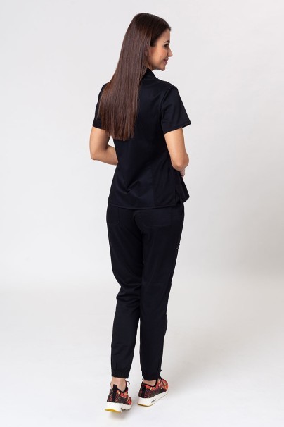 Komplet medyczny damski Cherokee Revolution (bluza Polo, spodnie Jogger) czarny-2