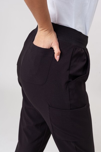 Komplet medyczny damski Maevn Momentum (bluza Asymetric, spodnie Jogger) czarny-12