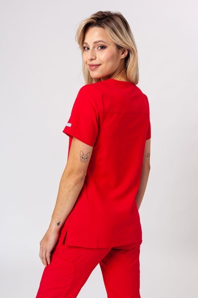 Komplet medyczny damski Maevn Momentum (bluza Asymetric, spodnie Jogger) czerwony-3